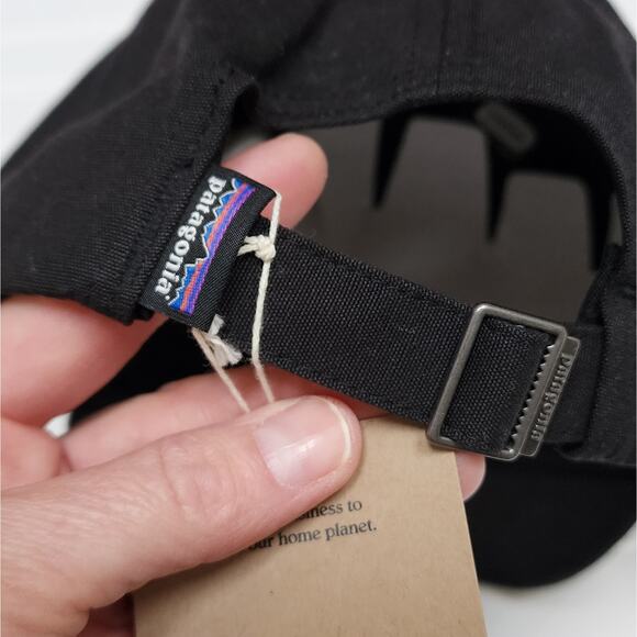 NWT Patagonia P-6 Label Trad Cap Hat Unisex Adult One-Size Black - Picture 6 of 8